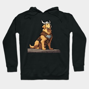 Golden Retriever Viking Dog Hoodie